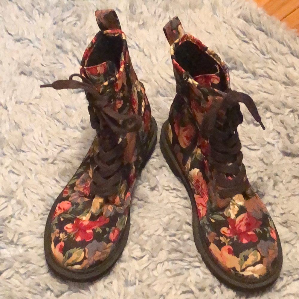 Target floral print boots